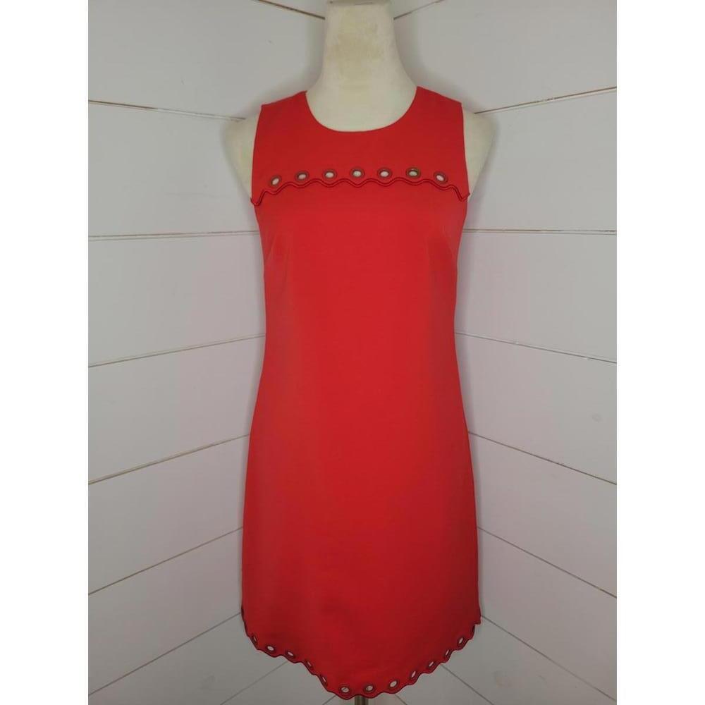 J Crew size 0 red knee length dress